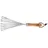 Esschert Design Rechen Hand-Laubrechen Edelstahl Holz