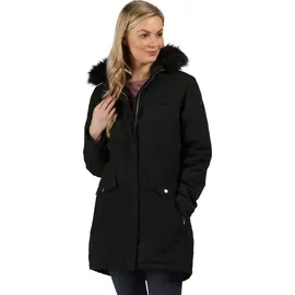 Regatta Serleena II Parka für Damen Wasserdicht mit Kapuze , Farbe:Schwarz, Größe:38 - Schwarz 38