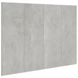 vidaXL Kopfteil Betongrau 120x1,5x80 cm Holzwerkstoff