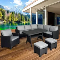Brast Hacienda Set 7-tlg. Schwarz/Grau