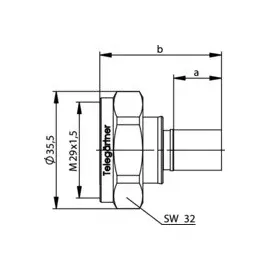 Telegärtner 7-16-Kabelstecker cr/cr 100024414