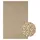 The CarPET Kansas beige (natur), B:60cm H:1mm L:180cm, Polypropylen, Teppiche, Teppich moderner robuster In und Outdoor Teppich Jute Look