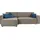 INOSIGN Ecksofa »Marva L-Form«, incl. Bettfunktion und Bettkasten, Federkern, grau