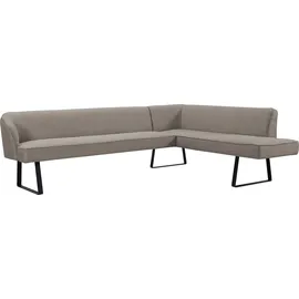 exxpo - sofa fashion Eckbank EXXPO - SOFA FASHION "Americano", bunt (melange), B:270cm H:83cm T:197cm, Sitzbänke, Eckbank, mit Keder und Metallfüßen, Bezug in verschiedenen Qualitäten