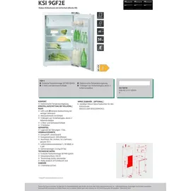 Bauknecht KSI 9GF2E Einbaukühlschrank (112 l, E, 875 mm hoch}, Weiß)