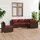 vidaXL Garten-Lounge-Set 5-tlg. braun