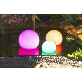 UBBINK Solarleuchte UV-beständig H 23,0 cm Ø 25,0 cm 1x LED Gartenleuchte weiß