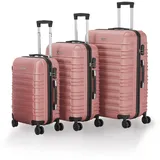 Hartschalen Kofferset Rom - Rosa