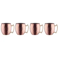 BUTLERS MOSCOW MULE 4x Becher gehämmert 470ml Gläser 4