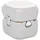 vidaXL Campingtoilette Tragbar Grau/Weiß 22+12 L HDPE