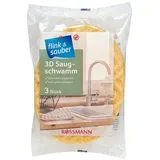 flink & sauber 3D Saugschwamm 3 St.