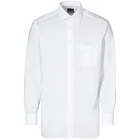 Olymp Businesshemd OLYMP "OLYMP Luxor, modern fit, New Kent", Herren, Gr. 44, Normaler Arm, weiß, 100% Baumwolle, Hemden