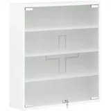 Schildmeyer Medizinschrank Wido weiß Glanz, 71,5 x 64,2 x 19,6 cm