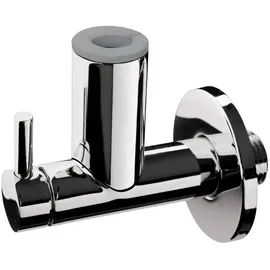 Milamondo Design Eckventil mit Schubrosette | EXKLUSIV | 1/2 Zoll | Messing verchromt 2er-Set