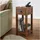 FineBuy Beistelltisch Braun Sheesham 30 x 30 x 65 cm