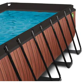 EXIT TOYS Wood Pool 540 x 250 x 100 cm inkl. Sandfilterpumpe