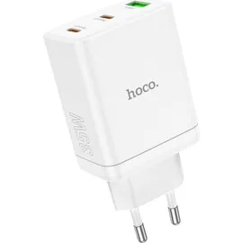 HOCO Ladegerät N33 35W 2x USB-C + USB-A PD QC3.0 Weiß | Gr.: onesize