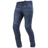 SHIMA GRAVEL Motorradjeans Herren - Belüftete Skinny Fit Biker Motorradhose Männer mit Kevlar-Verstärkungen, Knie und Hüft Protektoren (Blau, 38)