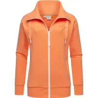 Ragwear Sweatjacke "Shocky", Damen, Gr. 4XL (48), orange (pfirsich), Obermaterial: 70% Baumwolle, 30% Polyester.