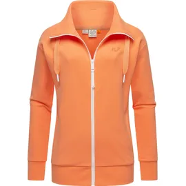 Ragwear Sweatjacke "Shocky", Damen, Gr. 4XL (48), orange (pfirsich), Obermaterial: 70% Baumwolle, 30% Polyester.