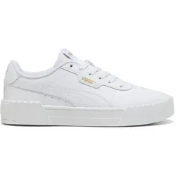 PUMA Damen Freizeitschuhe Carina 3.0, PUMA White-PUMA Gold, 42