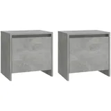 vidaXL Nachtschrank 45 x 34 x 44,5 cm Betongrau