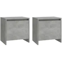 vidaXL Nachtschrank 45 x 34 x 44,5 cm Betongrau