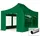 TOOLPORT Faltpavillon 3 x 4,5 m inkl. 4 Seitenteile Dunkelgrün
