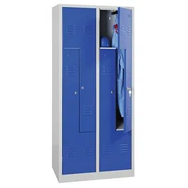 Gürkan Garderobenschrank 80 x 50 x 180 cm blau