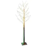 Gartenpirat LED-Baum Birke 180 cm mit 160 warmweißen LEDs Timer-Funktion Lichterbaum für Innen & Außen