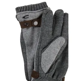 CAMEL ACTIVE Strickhandschuhe mit Fleecefutter in Dunkelgrau | Einheitsgröße