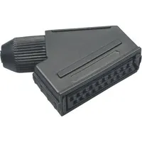 TRU Components 1578888 Scart-Steckverbinder Buchse, gewinkelt Schwarz