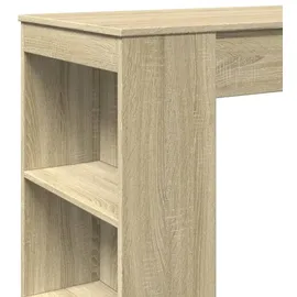 vidaXL Bartisch mit Regal 95 x 47 x 103,5 cm Braun