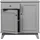 Woood Lily 98 x 93 x 55 cm Grau