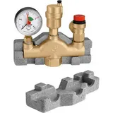 Caleffi Kesselsicherheitsgruppe mit Isolierung bis 50 kW