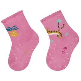 Sterntaler ABS Krabbelsocken 2er-Pack Ananas in rosa – Gr.: 20