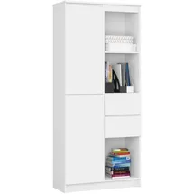 Akord Mehrzweckschrank 80 x 180 x 35 cm Weiß