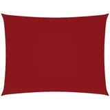 vidaXL Sonnensegel Oxford-Gewebe Rechteckig 4x5 m Rot