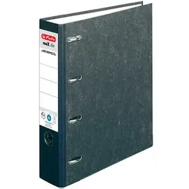 Herlitz Doppelordner DIN A4 70 mm Schwarz 1 St.