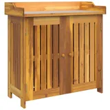vidaXL Garten-Schrank Braun 78 x 36.5 x 78cm Massivholz Akazie