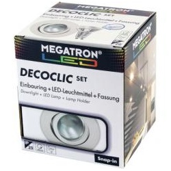 Megatron MT75400 LED-Einbauspot Set 2800K, weiß