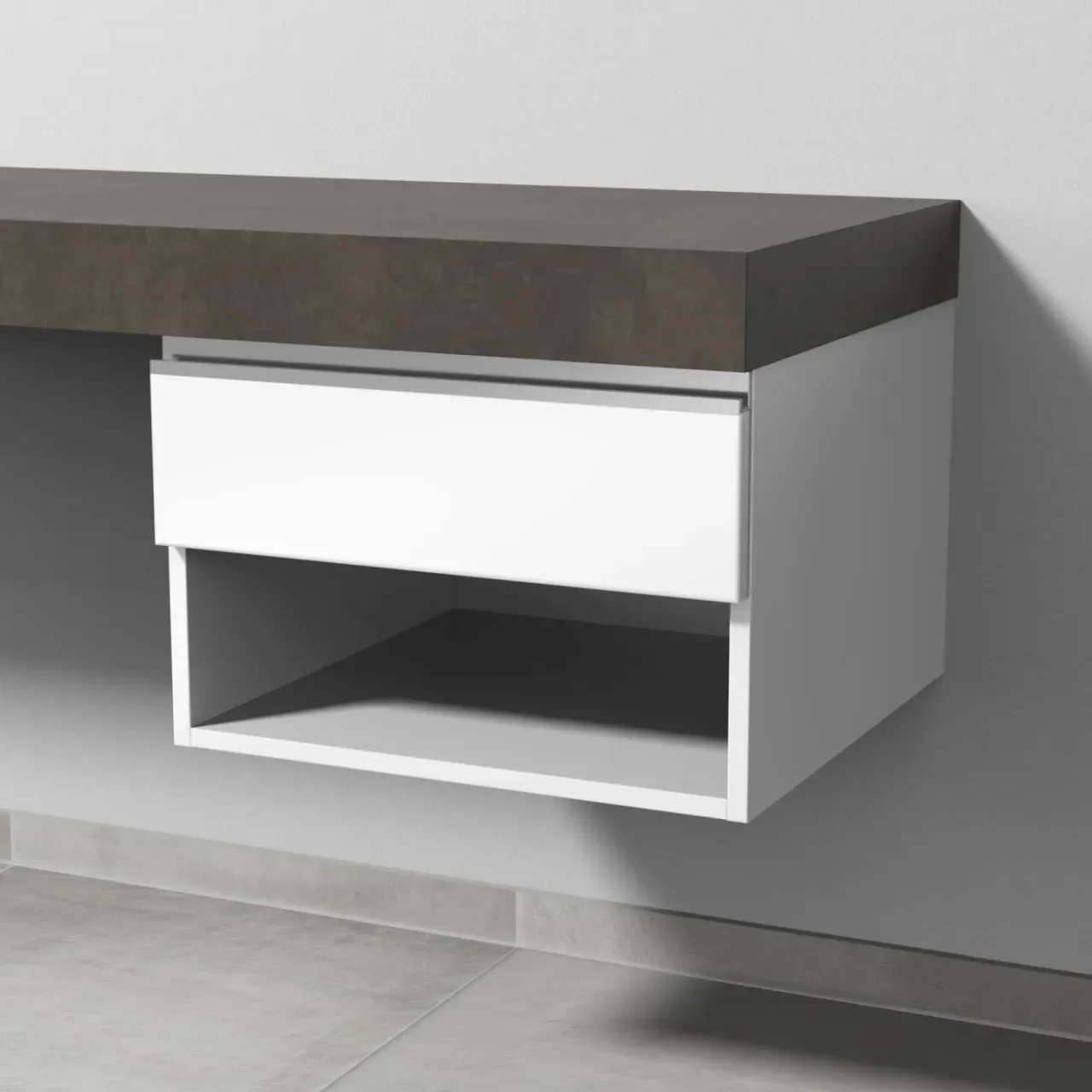 Sanipa Anbau-/Solitärschrank 2morrow (L2352) 340x500x520 Weiß-Glanz, L235278 L235278