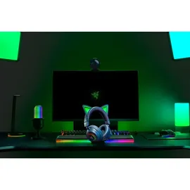 Razer Kraken Kitty V3 Pro Schwarz - Kabelloses RGB-Kitty-Headset für Gaming