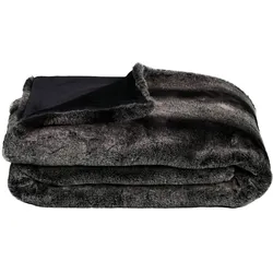 Wohndecke STAR HOME TEXTIL "Rion", schwarz, B:150cm L:200cm, Wohndecken, besonders edel, 150x200 cm