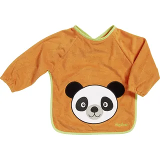 Playshoes Unisex Baby Ärmel-Lätzchen Langarm 507136, 39 - Orange, Einheitsgröße (1er Pack)