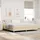 vidaXL LED Boxspringbett 200 x 200 cm Creme