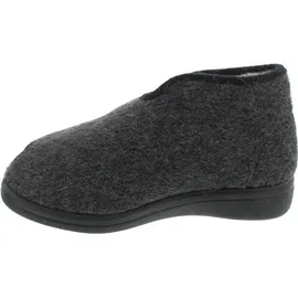 Fischer Markenschuh Klett-Hausschuh Schurwolle Grau 44
