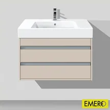 Duravit Ketho 95x44cm, Tau, 2 Schubkästen, wandhängend