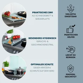 bremermann Herdabdeckplatte 2er Set weiß