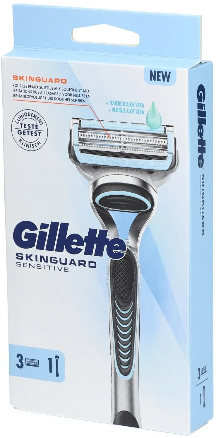 Gillette Skinguard Sensitive Rasoir - Nassrasierer mit Aloe Vera-Klingen, speziell für Frauen